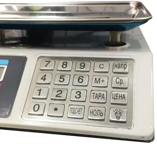 Торгові електронні ваги Domotec MS-982S від 5 гр до 50 кг Metal Button з металевими кнопками MX-414