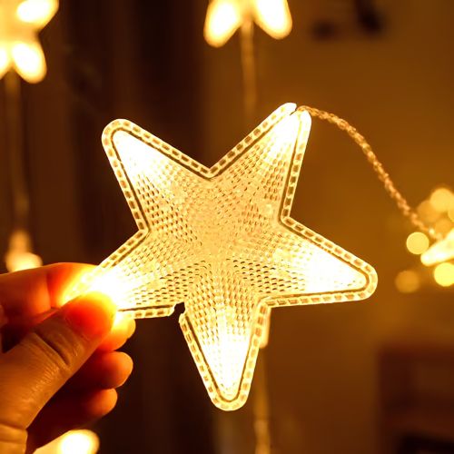 Внутрішня гірлянда штора Зорепад Xmas Теплий білий 3х1.8 м 120 LED діодів WW новорічна Світлодіодна завісу на вікно будинку 3мх1.8м від мережі 220V