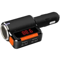 Автомобильный FM трансмиттер передатчик Bluetooth MP3 S 21, Авто ФМ блютуз модулятор в машину с зарядкой 3.1 A, Автомобильное зарядное устройство