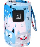 Нагреватель для детских бутылочек Heating Bottle Cover N-006 портативная грелка 3 режима для детского молока и воды с поддержкой температуры от USB