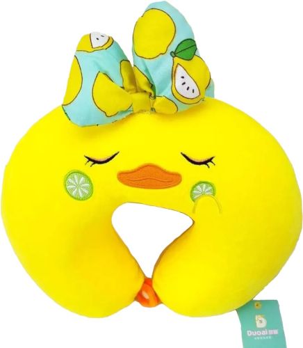 Набір подушок для дитини каченята duck NJ-009, Дитячі подушки качечки звичайна і Дорожня, Дитяча туристична подушка Качка для подорожей в машину