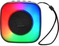Бездротова Bluetooth колонка SPS LX-01 з RGB підсвічуванням для прослуховування музики, акумуляторна блютуз акустика ATARC AT - 620 FM-радіо AUX від USB
