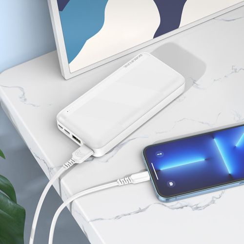 Внешний аккумулятор повербанк Power Bank Borofone BJ27A 20000mAh 15W 2USB TYPE-C с быстрой зарядкой, Портативное зарядное устройство батарея 3 выхода