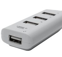 USB хаб Hi-Speed XD4 White на 4 порти, Універсальний розгалужувач з 4 виходами концентратор перехідник HUB 480 Мбіт для комп'ютера від USB Білий