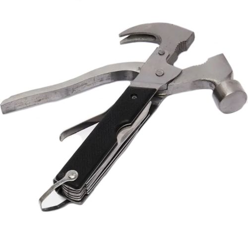 Універсальний складаний ключ мультитул молоток-швейцарський ніж Bell Howell Tac Tool 18 в 1 плоскогубці, викрутка пила з нержавіючої сталі з чохлом