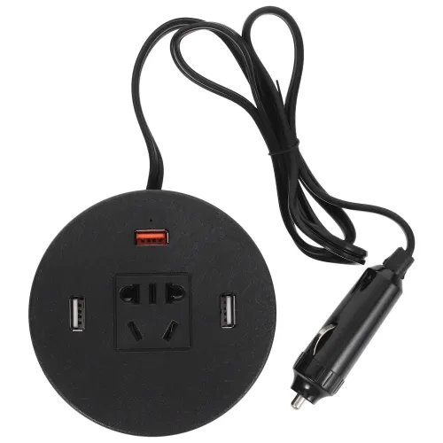 Автомобільний трійник інвертор Travel Car Power Liyuan DC-AC 12-220V 75W від прикурювача, універсальний USB адаптер спліттер 12 / 24V в авто