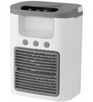 Настільний вентилятор зі зволожувачем Ice Cooler K918 600 мл з RGB підсвічуванням, Міні кондиціонер зволожувач повітря з відсіком для льоду від USB