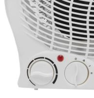 Електричний тепловентилятор Domotec MS-5902 2000W дуйка 3 режими з ручкою, підлоговий обігрівач Домотек MS5902 2000 Вт на 22 кв. м. Білий