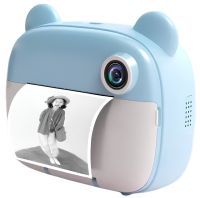 Дитячий фотоапарат з миттєвим друком DIY Instant Digital Camera M3 3 в 1 цифрова камера полароїд для фото і відео на акумуляторі Блакитний