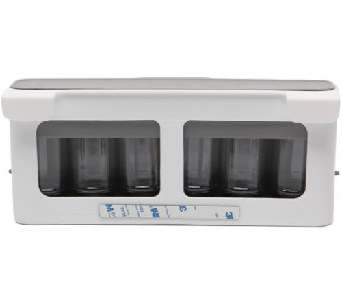 Підвісний органайзер для спецій Joseph Joseph Spice Rack 85147 7 банок, Навісна полиця для приправ, набір баночок для сипучих продуктів в холодильник