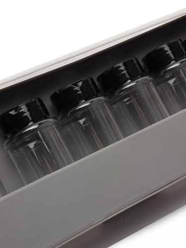 Підвісний органайзер для спецій Joseph Joseph Spice Rack 85147 7 банок, Навісна полиця для приправ, набір баночок для сипучих продуктів в холодильник