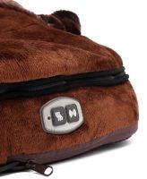 Вибромассажер-грелка для ног Supretto Warm Massager 2 в 1 электрическая грелка с подогревом, вибро массажер для ступней, электрогрелка с застежкой