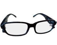 Увеличительные светодиодные Очки Для Чтения Multi Strength Reading Glasses с двойной подсветкой, Универсальные очки с фонариком Черные