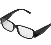 Увеличительные светодиодные Очки Для Чтения Multi Strength Reading Glasses с двойной подсветкой, Универсальные очки с фонариком Черные
