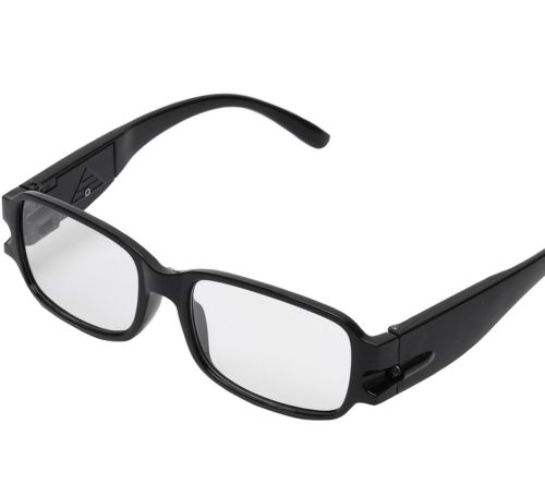 Увеличительные светодиодные Очки Для Чтения Multi Strength Reading Glasses с двойной подсветкой, Универсальные очки с фонариком Черные