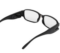 Увеличительные светодиодные Очки Для Чтения Multi Strength Reading Glasses с двойной подсветкой, Универсальные очки с фонариком Черные