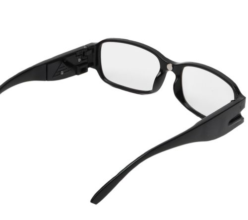 Увеличительные светодиодные Очки Для Чтения Multi Strength Reading Glasses с двойной подсветкой, Универсальные очки с фонариком Черные