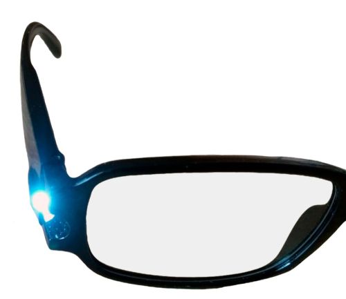 Увеличительные светодиодные Очки Для Чтения Multi Strength Reading Glasses с двойной подсветкой, Универсальные очки с фонариком Черные