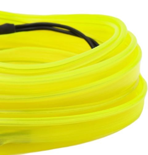 Светодиодная силиконовая лента LED NEON 0729 Yellow 5 м с блоком питания, Универсальная неоновая гибкая подсветка 12V-220V 5m в силиконе Желтая