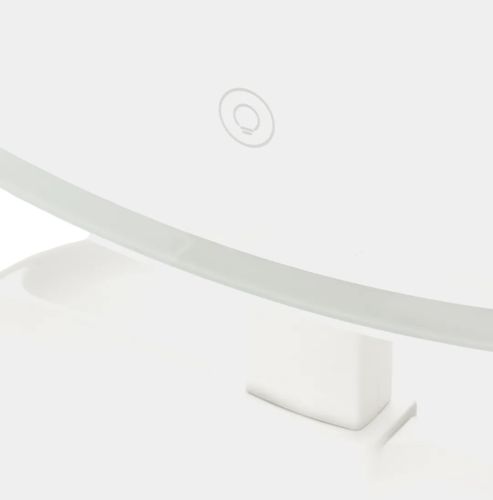 Настільне потрійне дзеркало Led Lighted WX-810 з підсвічуванням і органайзером для зберігання косметики, косметичне акумуляторне дзеркало зі збільшенням