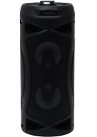 Бездротова Bluetooth колонка динамік SoonBox S4403 з LED підсвічуванням 10W і мікрофоном, акумуляторна блютуз акустика караоке USB SD FM AUX Чорна