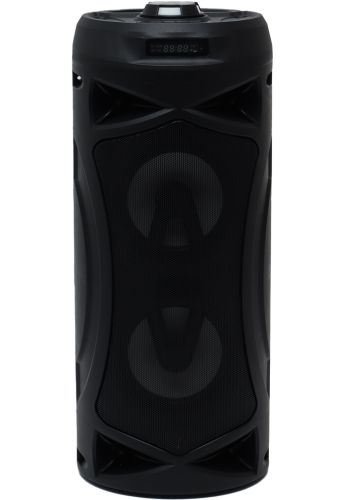 Бездротова Bluetooth колонка динамік SoonBox S4403 з LED підсвічуванням 10W і мікрофоном, акумуляторна блютуз акустика караоке USB SD FM AUX Чорна