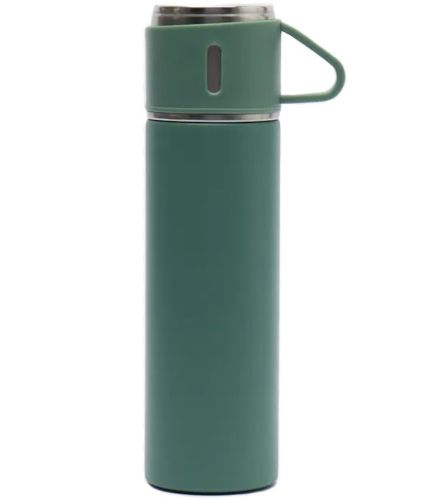 Подарунковий набір термос Vacuum Flask Tea Set з вакуумною ізоляцією 500 мл з 3 кружками Бокс з термокружкой і чашками з нержавіючої сталі