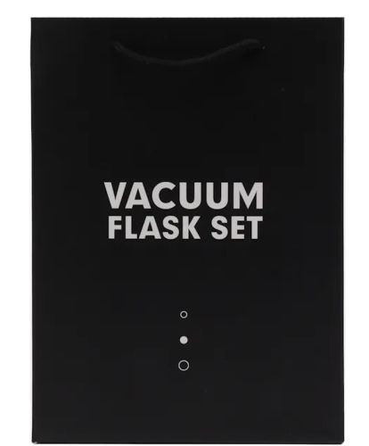 Подарунковий набір термос Vacuum Flask Tea Set з вакуумною ізоляцією 500 мл з 3 кружками Бокс з термокружкой і чашками з нержавіючої сталі