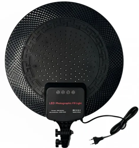 Круглая светодиодная LED лампа Fill Light PF-33 33 см 13" для фото и видео с пультом, Студийная селфи лампа видеосвет теплый, нейтральный, холодный