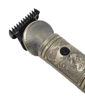 Професійна бездротова машинка VGR V-962 для стрижки волосся 5W, акумуляторний тример бритва для окантовки бороди і вусів для чоловіків Золотий