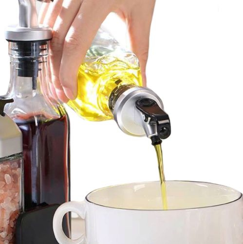 Набір кухонних ємностей Seasoning Bottle T221 - 3 для спецій, олії та оцту 4 ємності на підставці, Спецовница органайзер для зберігання приправ Чорний