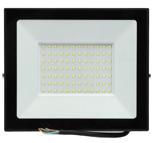 Светодиодный уличный прожектор 100W LED Flood Light Series 2 UKC FL-100 с монтажным креплением на кронштейн, Дневной фонарь 100 Вт IP66 6400К для улицы от сети