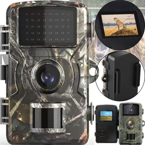 Охотничья фотоловушка Trail Wild Hunt DL-001 IP66 12mp с экраном 2" и ночным видением, Боди камера нагрудный видеорегистратор с датчиком движения