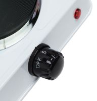 Електрична настільна плита на одну конфорку Domotec MS-5821 1000W, одноконфорочная дискова електроплита 1000Вт з термостатом на 5 положень