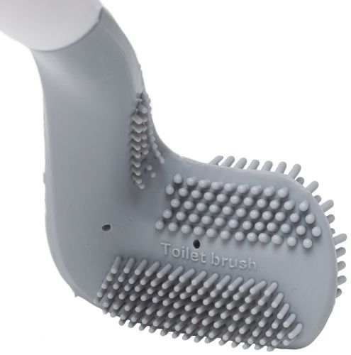 Туалетний навісний йоржик щітка Tanger Toilet brush LTB-01 з щіткою для чищення унітазу з кріпленням на стіну, силіконовий йоржик скребок для туалету