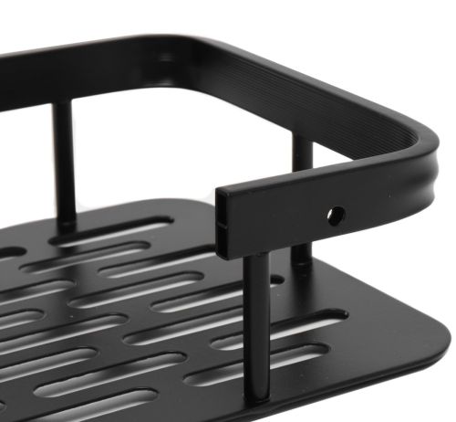 Настенная прямая полка в ванную Storage Rack AND197, Навесной органайзер 30х13х5.5см держатель для ванной XL-915 под косметические принадлежности на стену