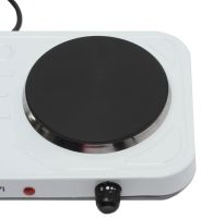 Настольная электроплита Hot Plate Electric Cooking JX-2020A 2000W на 2 конфорки диск Двухконфорочная электрическая плита с термостатом на 5 положений