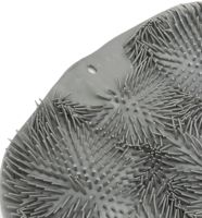 Силиконовый массажный коврик Чистюля щетка Shower Foot Scrubber Mat LY-379 Grey для спины и ног на присосках, Настенная нескользящая мочалка для душа Серая