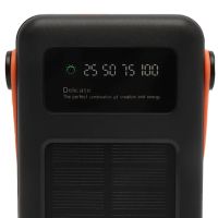 Портативний зарядний пристрій Power Bank Voltronic YM635DX 30000mAh з сонячною панеллю і ліхтариком Solar зовнішній акумулятор повербанк для зарядки