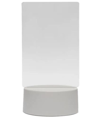 Світиться дошка світильник для нотаток 3D Creative Visualization lamp з підсвічуванням 3 режими з крейдяним маркером, нічник для малювання Білий