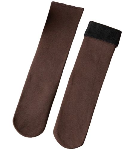 Універсальні жіночі термо шкарпетки Thermal Fashion Socks XD-01 35-41 розмір з начосом, утеплені зимові шкарпетки на хутрі, Пара шкарпеток XD-02