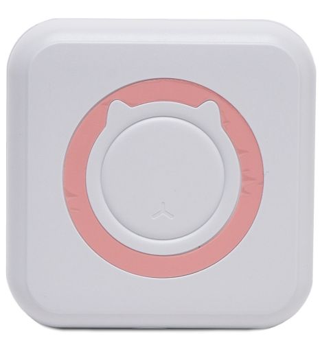 Беспроводной мини принтер Cat Mini Printer MAG-693 57mm с Bluetooth, Карманный детский термопринтер для печати без чернил для смартфона 1200mah
