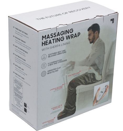 Масажна зігріваюча ковдра Calming Cosy LY-19 з підігрівом і масажем, електрична грілка плед CHC-3 3 режими для ніг і тіла від мережі Сірий