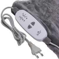 Масажна зігріваюча ковдра Calming Cosy LY-19 з підігрівом і масажем, електрична грілка плед CHC-3 3 режими для ніг і тіла від мережі Сірий