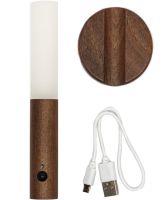 Настінний акумуляторний LED світильник нічник Motion Sensor Night Light W-52 ліхтар з датчиком руху на стіну на магнітному тримачі Коричневий