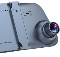 Автомобильный видеорегистратор зеркало Vehicle Blackbox DVR A-501 с сенсорным дисплеем 4.5" дюймов с камерой заднего вида, Авторегистратор 2 камеры