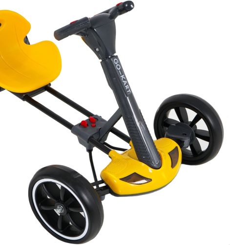Дитячий електрокарт машинка Bambi M6072 до 30 кг з пультом, Електромобіль картинг Go Kart 35W з дистанційним управлінням, світлом і музикою для дітей