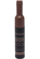 Водостійка фарба тінт Ministar Brow Tattoo Black Чорний з тату ефектом для підкреслення брів, Маркер гель #102 10 мл для татуювання брів
