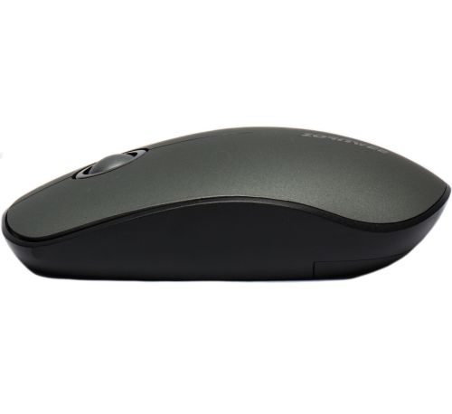 Бездротова Bluetooth мишка ZornWee W150 Grey для комп'ютера і ноутбука, Ігрова комп'ютерна блютуз миша 2.4GHZ USB для ПК від батарейок Сіра