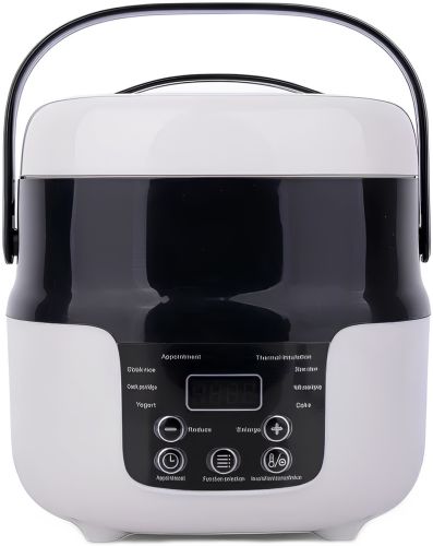 Автомобільна мультиварка Car Electric Rice Cooker M20A 2 л сенсорний мультиповар з підігрівом і таймерів 6 режимів від прикурювача 12V 24V